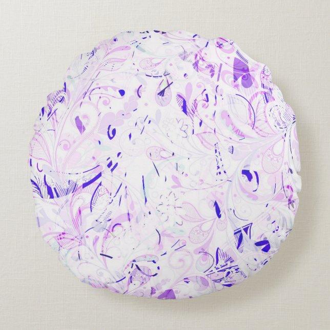 Almofada Redonda Abstrato Mandala 2 (Frente)