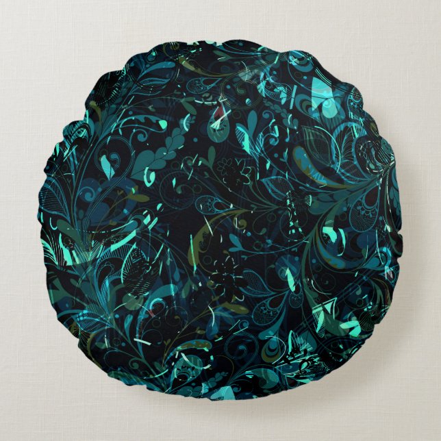 Almofada Redonda Abstrato Mandala 3 (Frente)