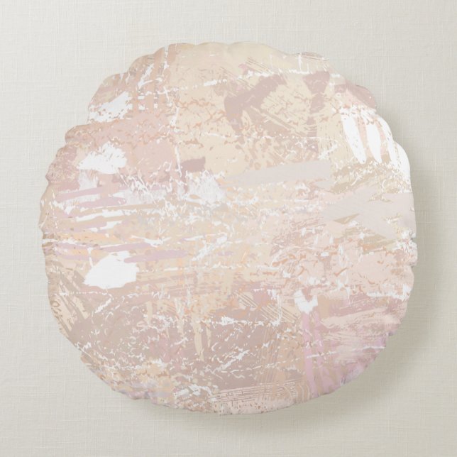 Almofada Redonda Abstrato Neutro Mix (Frente)