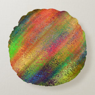 Almofada Redonda Abstrato vibrante