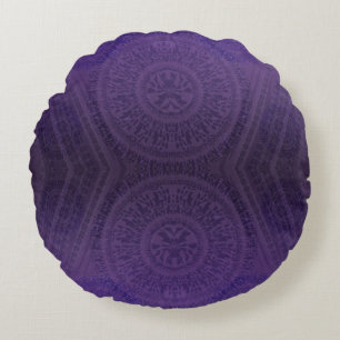 Almofada Redonda Aceitação Medalha Violeta