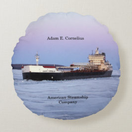almofada redonda Adam E. Cornelius
