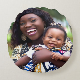 Almofada Redonda Add Baby Photo Customize Personalize