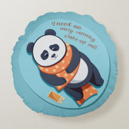 Almofada Redonda adorável panda precisa de chamada matinal