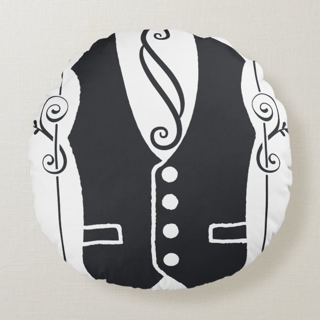 Almofada Redonda Afiliados Aos Hustlers (Frente)