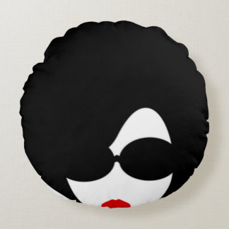 Almofada Redonda Afro Travesseiro