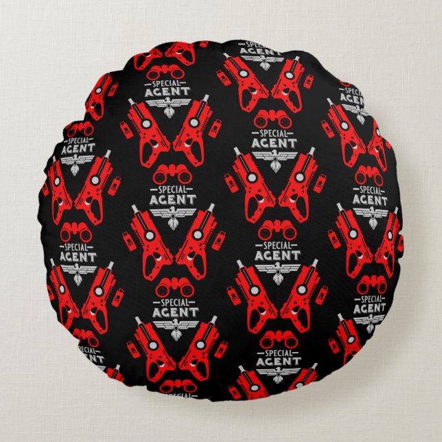 Almofada Redonda Agente Especial Kid (Frente)