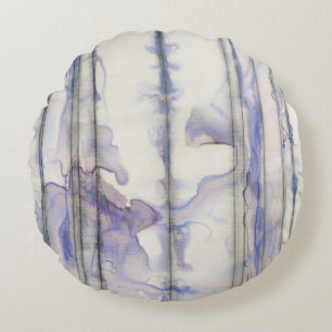 Almofada Redonda Aguarela livre da expressão da violeta
