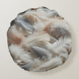 Almofada Redonda Alça de toque de pena