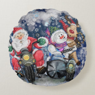 Almofada Redonda Alegria - Feliz Natal