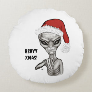 Almofada Redonda Alienígena ruim, Natal pesado!