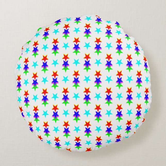 Almofada Redonda Alinhamento das estrelas (Verso)