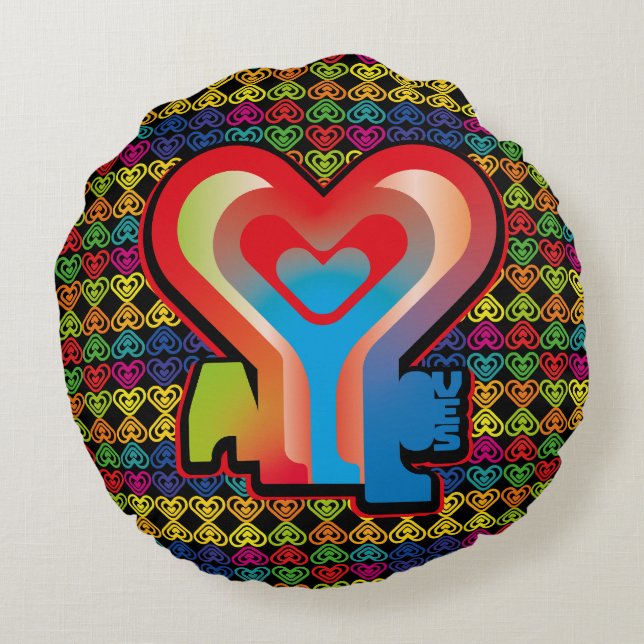 ALMOFADA REDONDA ALL LOVES  BY MASANSER (Verso)