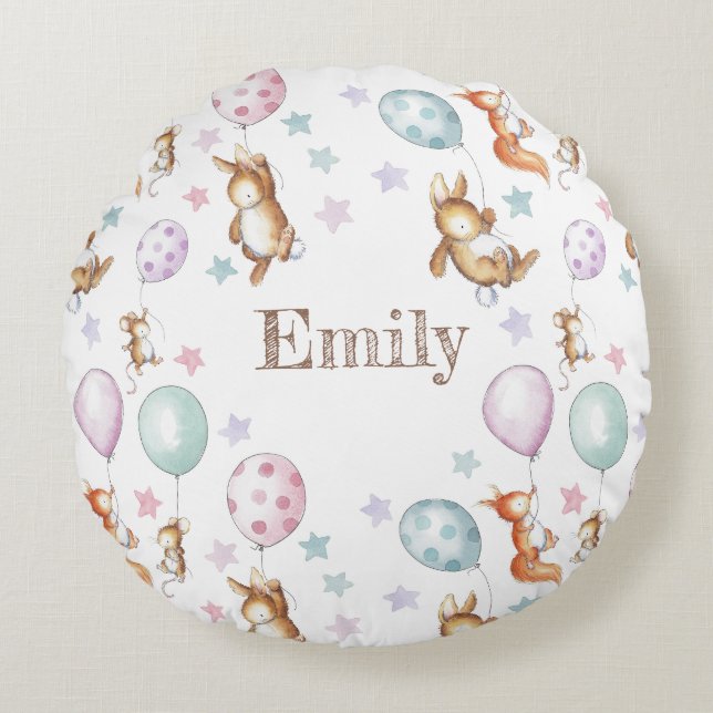 Almofada Redonda Almofada de barquinhos (Frente)