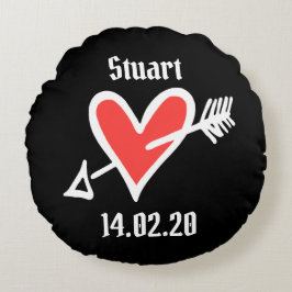 Almofada Redonda Almofada de Proposta de Casamento Cardíaco Persona