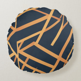 Almofada Redonda almofada de travesseiro de ouro marinho