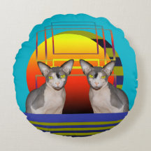 Almofada | Dois Gatos Esfingx por Sunset