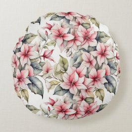 Almofada Redonda Almofada floral redonda elegante