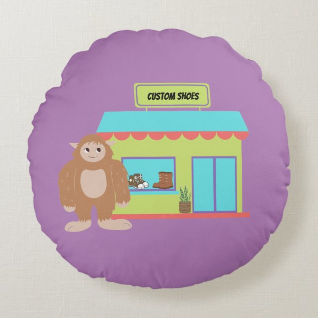 Almofada Redonda Almofada Imagem infantil para dec (Frente)