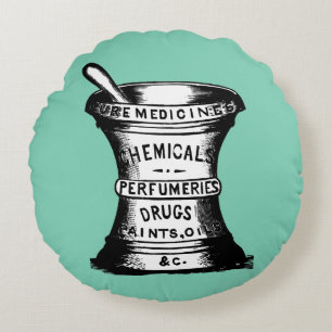 Almofada Redonda Almofariz e pilão