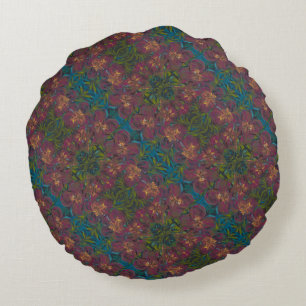 Almofada Redonda Aloha Pattern