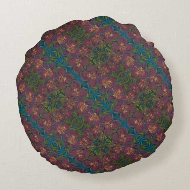 Almofada Redonda Aloha Pattern (Verso)