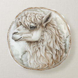 Almofada Redonda Alpaca Wild Tame e Coleção de Eternos