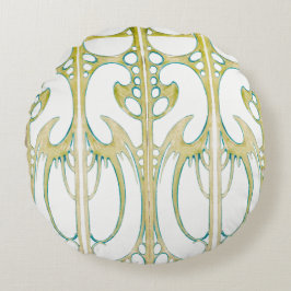 Almofada Redonda Alphonse Mucha art nouveau abstrato art