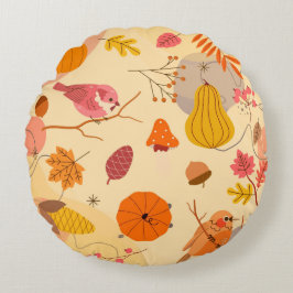 Almofada Redonda Alvo Colorido