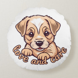 Almofada Redonda Amantes de animais de estimação