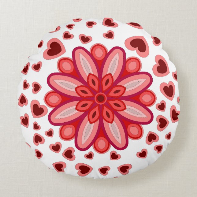 ALMOFADA REDONDA AMAR PRESENTE DE CORAÇÃO (Frente)