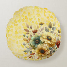 Amarelo e Terra Blooms Watercolor