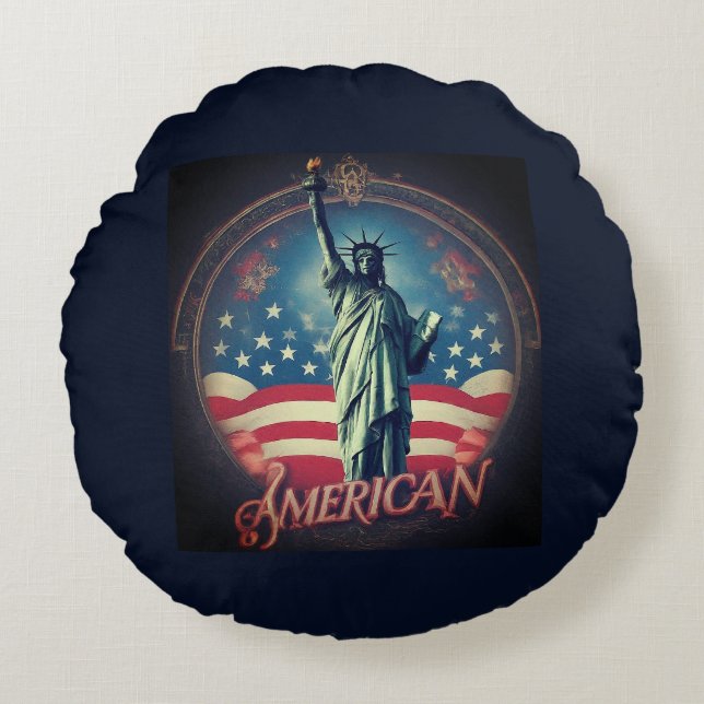 Almofada Redonda americano (Frente)