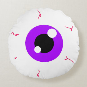 Almofada Redonda Ametist Eyeball Simples