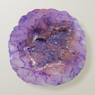 Almofada Redonda Ametista Geode de Falln