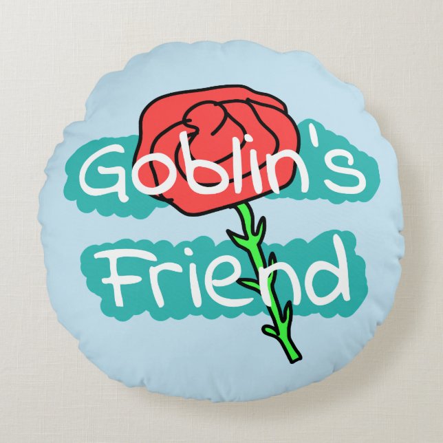 Almofada Redonda Amigo do Goblin Fã de Drama Coreano (Frente)