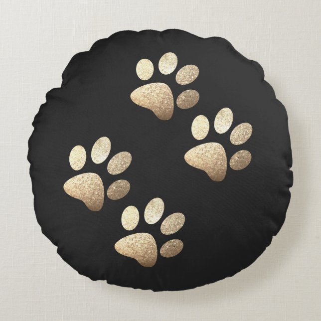 Almofada Redonda Amigos cão brilha macho (Frente)