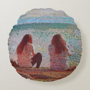 Almofada Redonda Amigos no Travesseiro Lopez Island Pouf