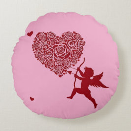 Almofada Redonda Amor e Romance - Especial do Dia do Namorados