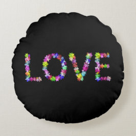 Almofada Redonda Amor em Todas as Formas | Inspirador Achempong Des