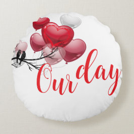 Almofada Redonda Amor – Feliz Dia dos Namorados