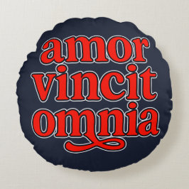 Almofada Redonda Amor vincit omnia