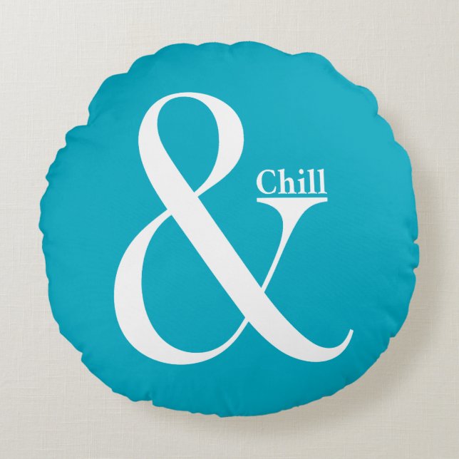 Almofada Redonda Ampersand Chill (Frente)