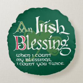 Almofada Redonda An Irish Blessing