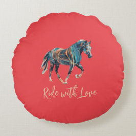 Almofada Redonda Andar com Travesseiro redondo com amor