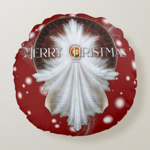 Almofada Redonda Angel Wings Snowflake Felry Natal TW ISO