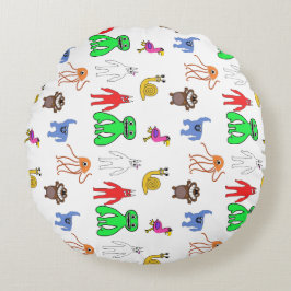 Almofada Redonda Animação de Caracteres de Garten