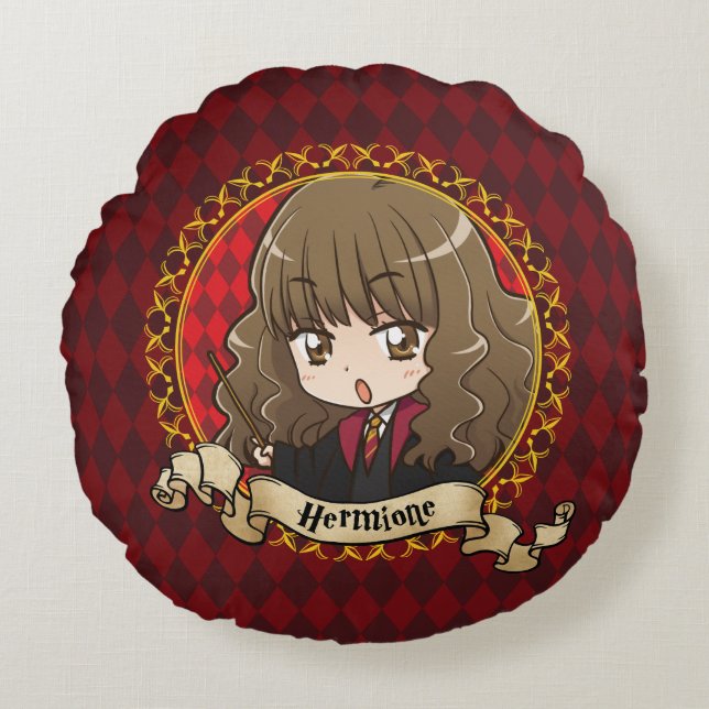 Almofada Redonda Anime Hermione Granger (Frente)