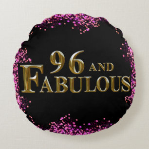 Almofada Redonda Aniversário de 96 anos