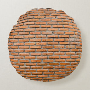 Almofada Redonda Antecedentes da velha vintage brick wallaging, ant